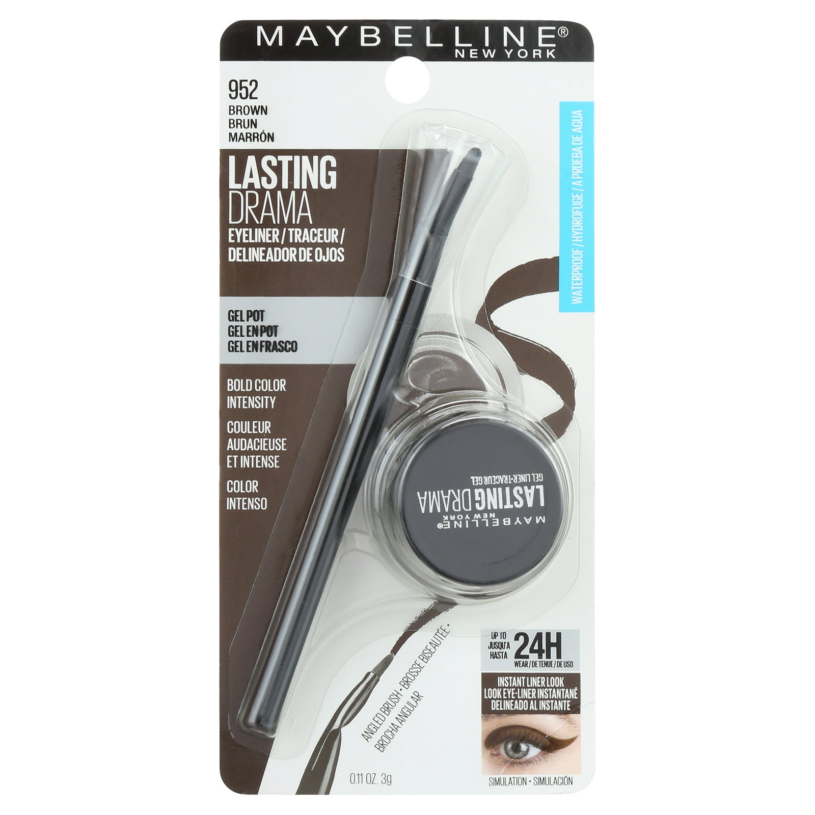 Подводка для глаз Maybelline Lasting Drama 952 Коричневая 2290₽
