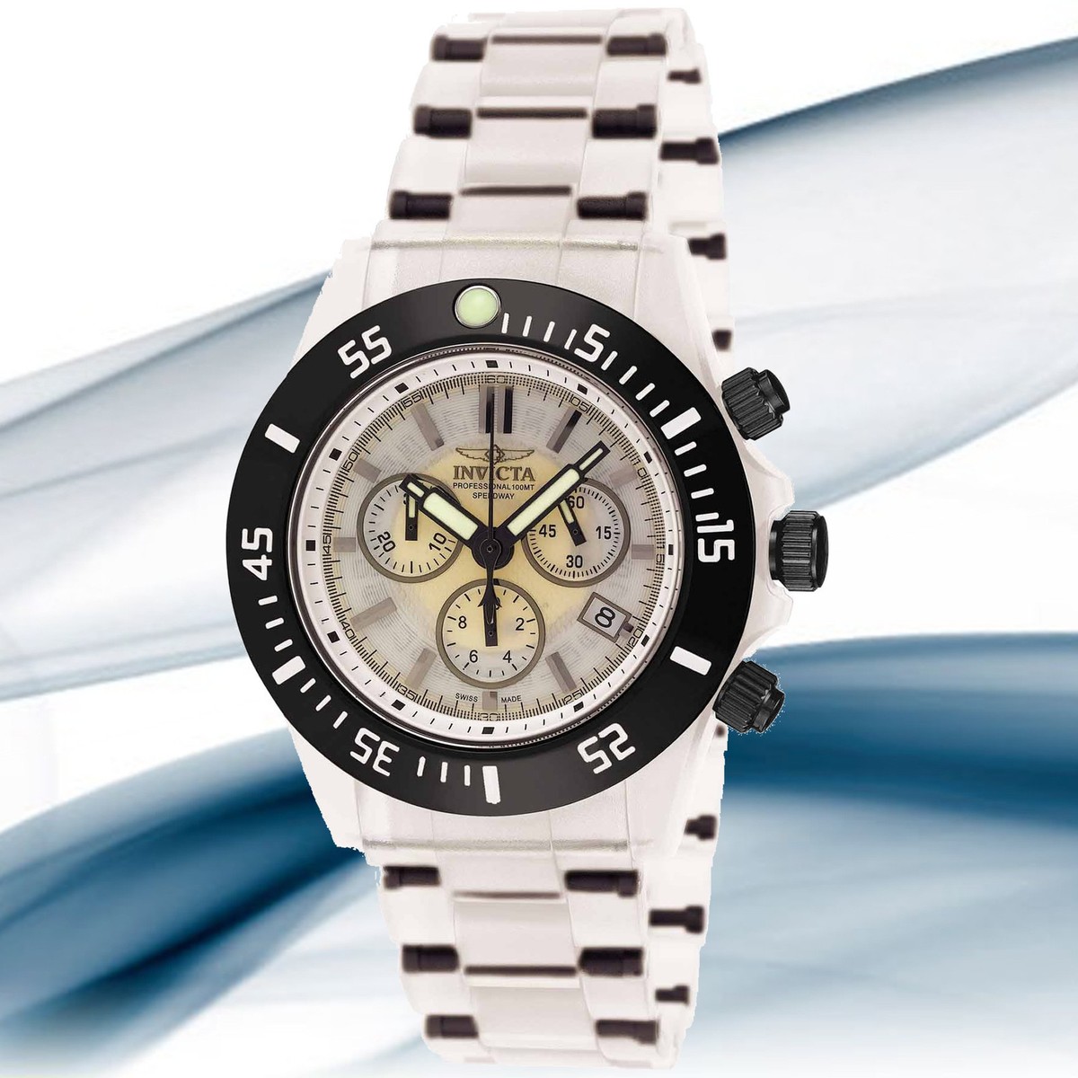 INVICTA 3553 MEN'S SWISS CHRONO ANATOMIC SPEEDWAY BRACELET WATCH