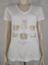 Pierre Balmain white gold logo 100% Cotton V-...