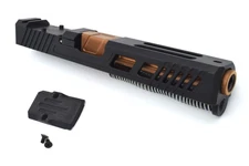 HGW Complete Upper for Glock 17 - 17-4 Black Nitride Slide Copper Fluted Barrel