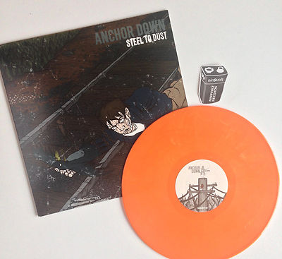 Anchor Down STEEL TO DUST Orange EP Vinyl 12'' Record 400 PRESSED