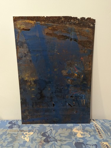 welder don't work in the rain! - original soviet Plate Metal Sign - Poster Board - Picture 4 of 4