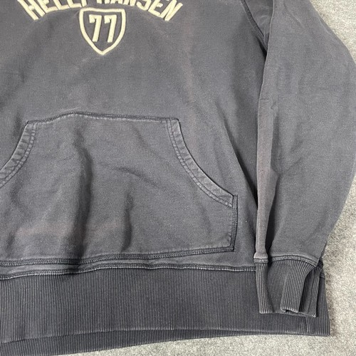 VTG Helly Hansen Hoodie Mens Extra Large XL Sweatshirt Embroidered 77 Ski Y2K - Picture 10 of 18