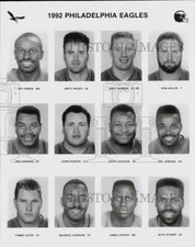 1992 Press Photo Philadelphia Eagles Football Player Headshots - srs00608