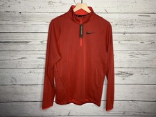Nike Mens Red Therma Training 1/4 Zip Pullover Sweater Size Small NWT