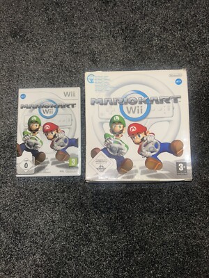 Mario Kart Nintendo Wii Game sealed and Wheel Boxed excellent