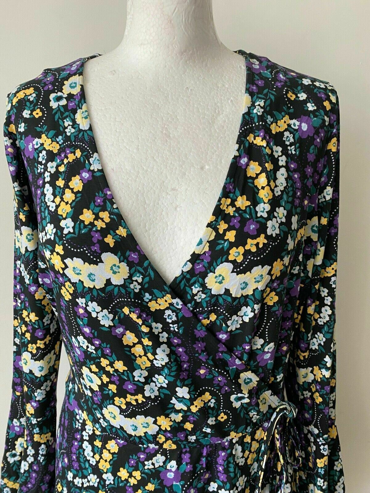 Simply be Floral Wrap Dress Size 14 image 4