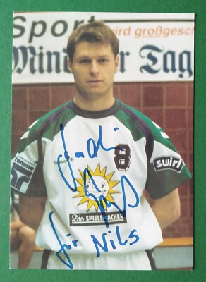8159 Joachim Sproß TSV GWD Minden 90s Handball Postcard Original Signed