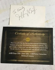 Autograph JEFF BRIDGES  Index Card Big Lebowski The Dude COA