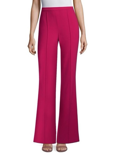 NWT $295 Alice+Olivia Raspberry Jalisa High Waisted Flare Pants Size 8