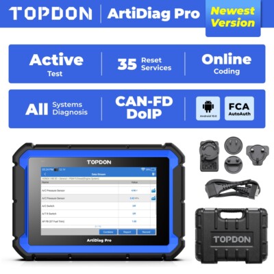 Genuine  TOPDON  ArtiDiag Pro Car Diagnostic Tool Bidirectional Control