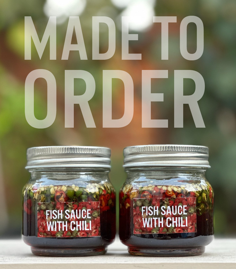 Nam Pla Prik - Salsa de pescado de chile tailandés (8 oz) | Recién hecha a pedido ¡Solo 1 tarro!