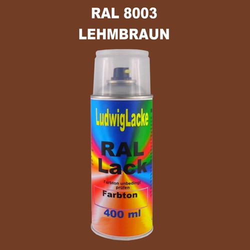 TRISTARcolor RAL 8003 Lehmbraun Spraydose – 400 Ml, Matt, Schnelltrocknend, Made In Germany