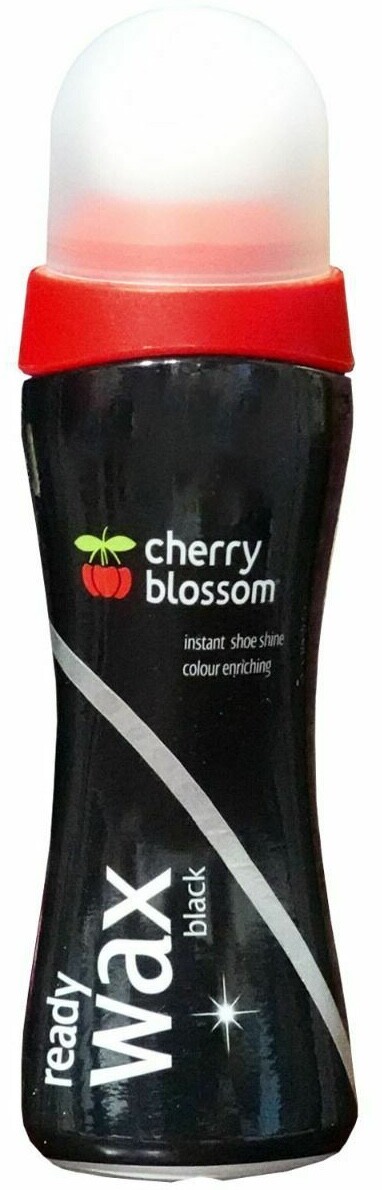 Cherry Blossom Instant Shoe Shine Polish Ready Wax Liquid 85ml - Black