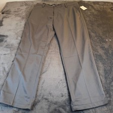 Amazon Essentials Grey Flat Front Dress Pants Global Recycled Mens 36x29" NWT