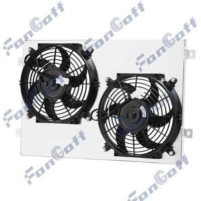 Aluminum Radiator Shroud+2 X10'' Fan FIT 1967-1970 Ford Mustang Mercury Cougar V8