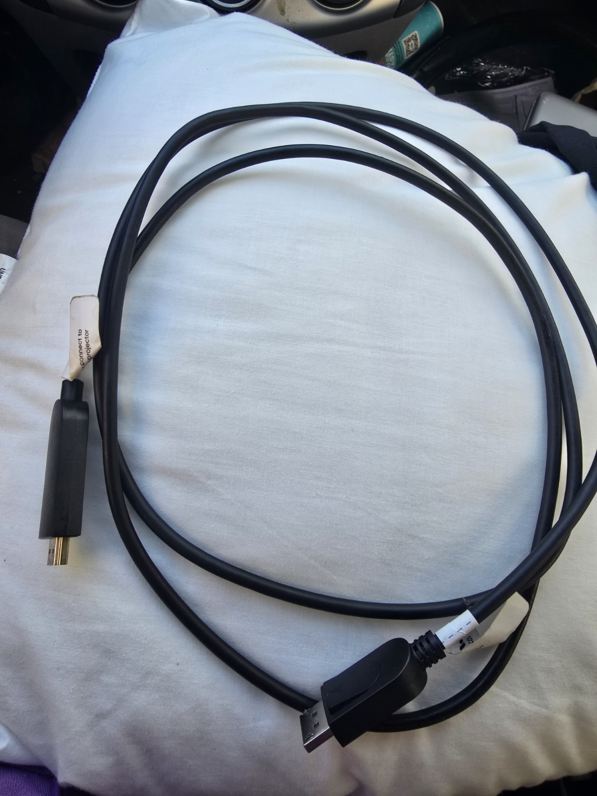 6ft Onn DisplayPort to HDMI Cable for High-Quality Video-image