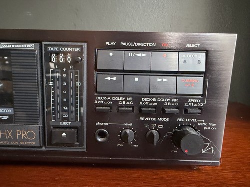 Luxman Stereo Double Cassette Deck Player/Recorder HX Pro K-110W - Tested/Works - Picture 2 of 13