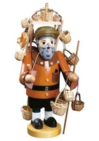 RäUchermann KorbhäNdler, 41 Cm Hoch, Original Erzgebirge Von Richard Glässer ...