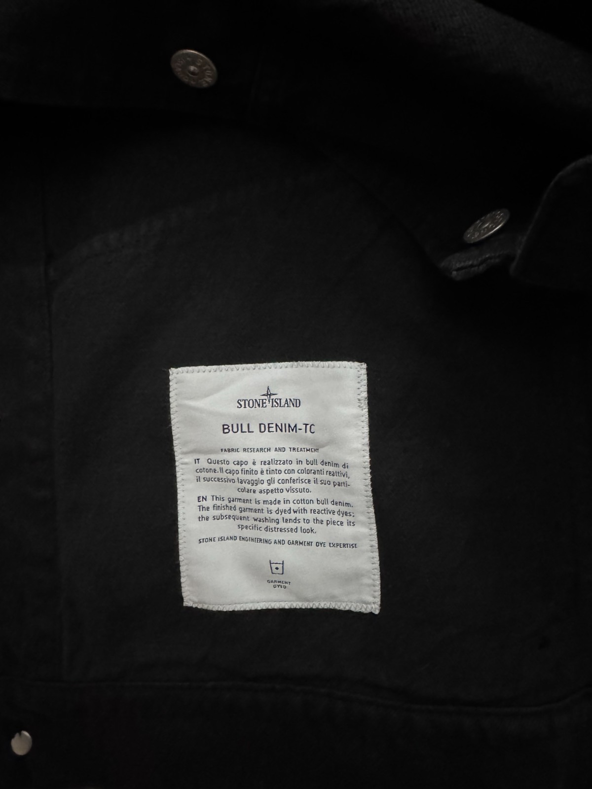 Supreme Stone Island Denim Trucker Jacket Black Medium Brand New image 8