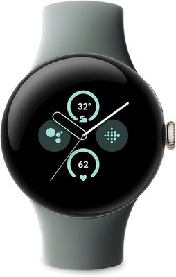 Google Pixel Watch 2 41mm Champagne Gold Aluminium LTE mit Hazel Active Band