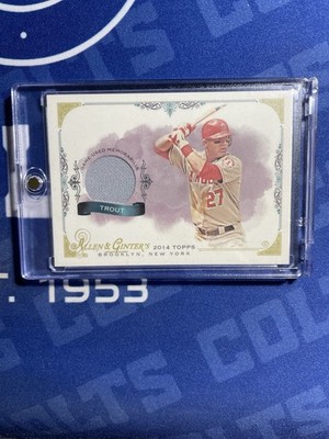 2014 Topps Allen & Ginter - Relics Mike Trout #FSR-MT (MEM) Angels Game Used