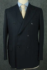 New Stile Latino Navy Blue Suit – Size: 40 US / 50 EU