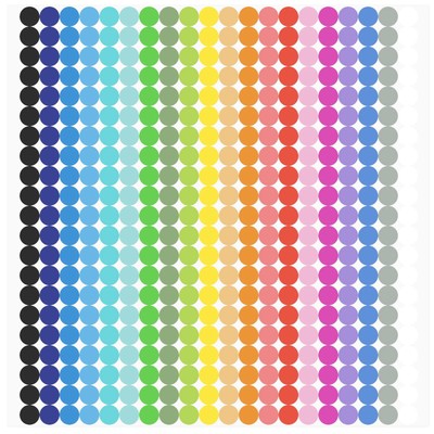 6720 PCS Small Dot Stickers Round Color Coding Labels Circle Dot Stickers Lab...