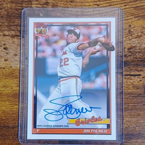 2026 Topps Series 1 Jim Palmer 1991 Topps Baseball Autographs (RAW)