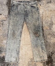 VINTAGE 1989 Levi  s 501 Acid Wash Distressed Jeans