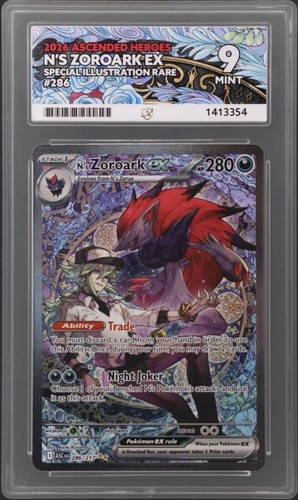 N's Zoroark ex graded ACE 9 for sale on eBay