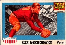 1955 Topps All-American #82 Alex Wojciechowicz football card 11VVV