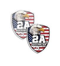 2nd Amendment Pro Gun Bumper Sticker Decal Nra Republican Made In Usa 2 Pack