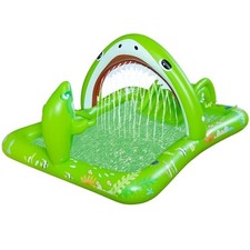Inflatable Kiddie Pool Inflatable Play Center Kids Toddler Pool with Green