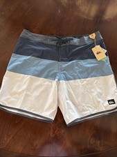 NEW Quiksilver Surfsilk Panel 20" Board Shorts Mens Size 38 Colorblock