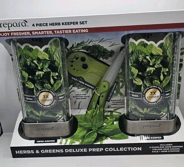 Prepara 4-Piece Herb Keeper Set - New In Box!
Opens in a new window or tab