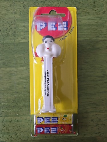 PEZ White Bubbleman vom Japan PEZ Gathering 2014. MINT ON CARD