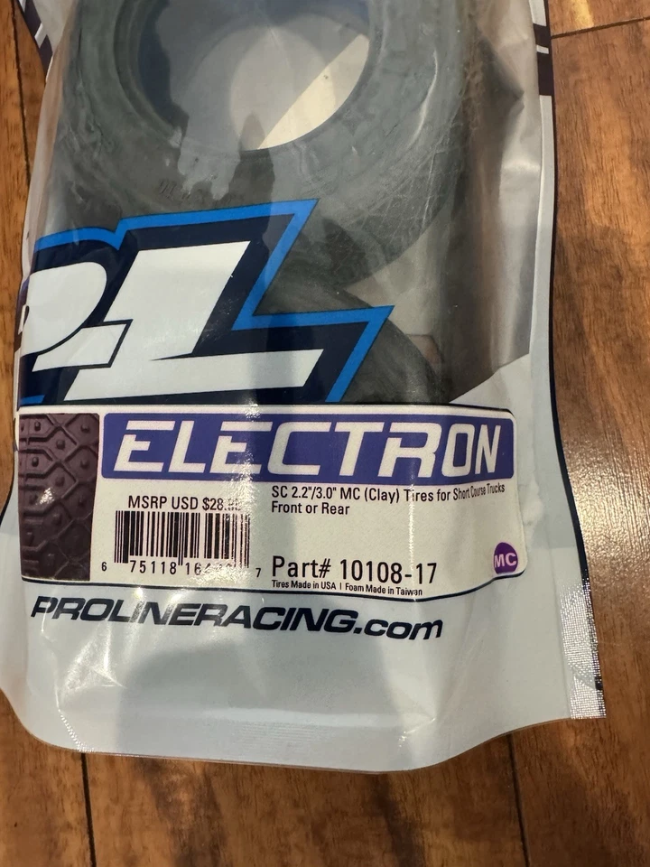 Pro-Line Electron SC 2.2/3 MC (Clay) Tires For Short Course Trucks Front Or Rear - Image 2 of 2