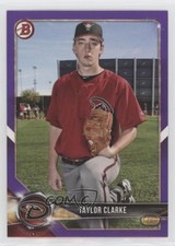 2018 Bowman Prospects Purple 81/250 Taylor Clarke #BP113 08jk