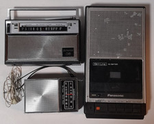 Vintage Radio Stereo Cassette Player Lot of 3-Untested