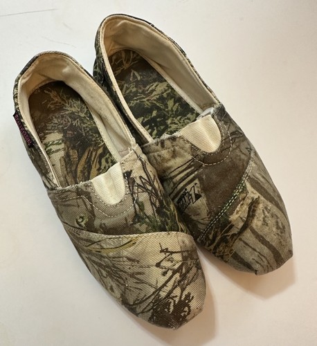 Zapatos sin cordones Real Tree Girl Advantage talla 9M MAX-1 camuflados para mujer usados