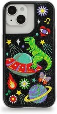 Funda de teléfono carmesí CERO GRAVITY para iPhone 14 y 14 Pro - Diseño bordado