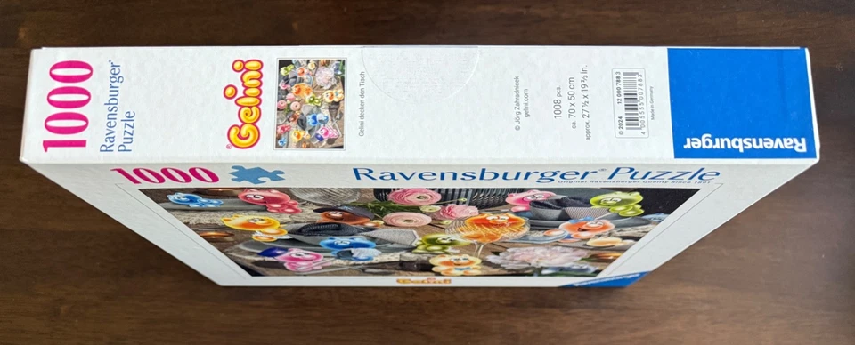 Quebra-cabeça Ravensburger Gelini "Set The Table" 1000 peças-NOVO-HTF - Imagem 3 de 4