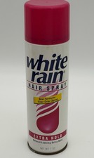 VTG WHITE RAIN HAIR SPRAY Extra Hold 1993 Pink Can 7oz