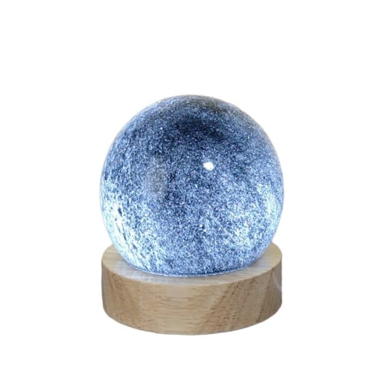 Planetary Glass LED Lamp Cosmic Black Galaxy Night Light Radiant Cosmic Effect