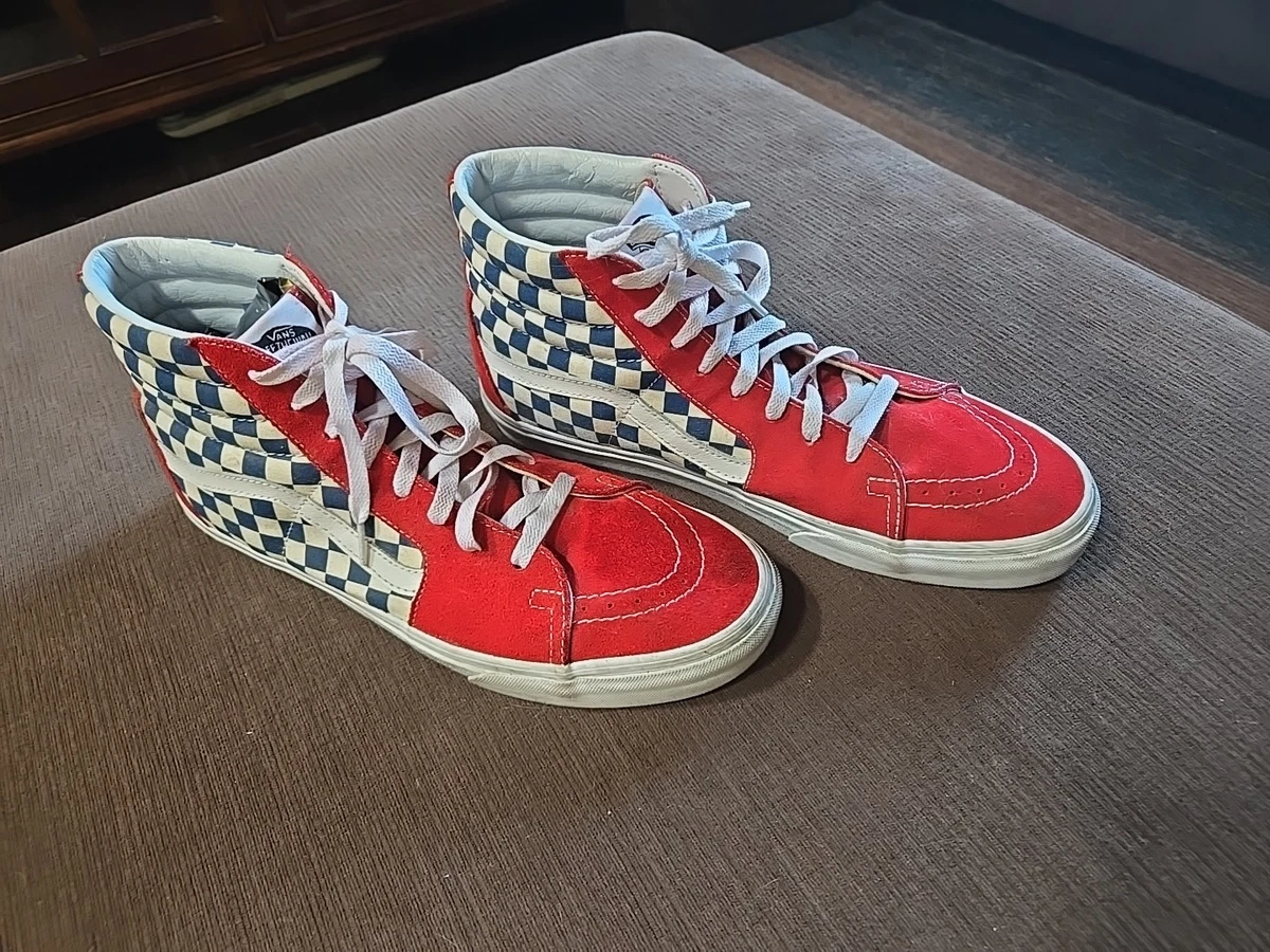 Supreme x Vans Sk8- Pro High Checkered Blue for sale | eBay