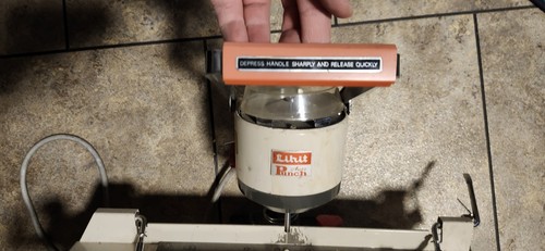 Vintage LIHIT Motorized Paper Drill Auto Punch Model LHP-2001AA-SIX Martin Yale - Picture 6 of 18