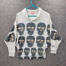 American Twist Womens Hoodie Size S Skulls USA Made