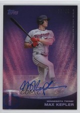 2022 Topps X Steve Aoki Base Purple Glitter Blast 23/99 Max Kepler #115A Auto
