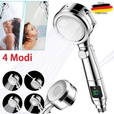 Handbrause Wasserspar Duschkopf Filtration Duschbrause Mit LED Temperaturanzeige